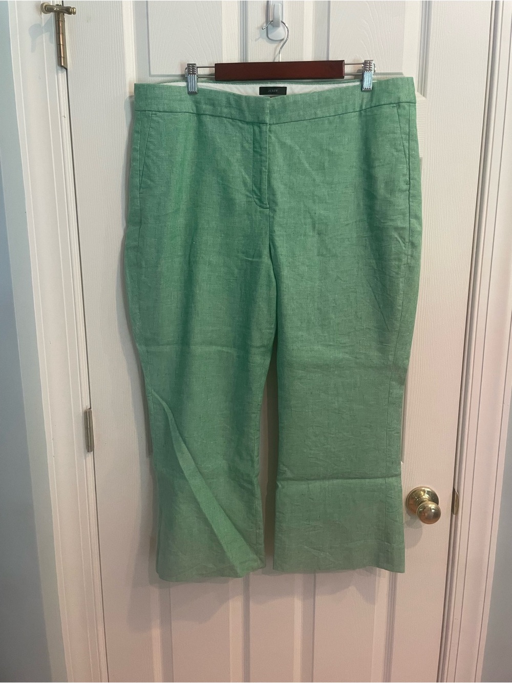 JCrew Hayden Kickout Cropped Linen Pant